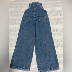 Zara Kids Denim Wide Leg Jumpsuit